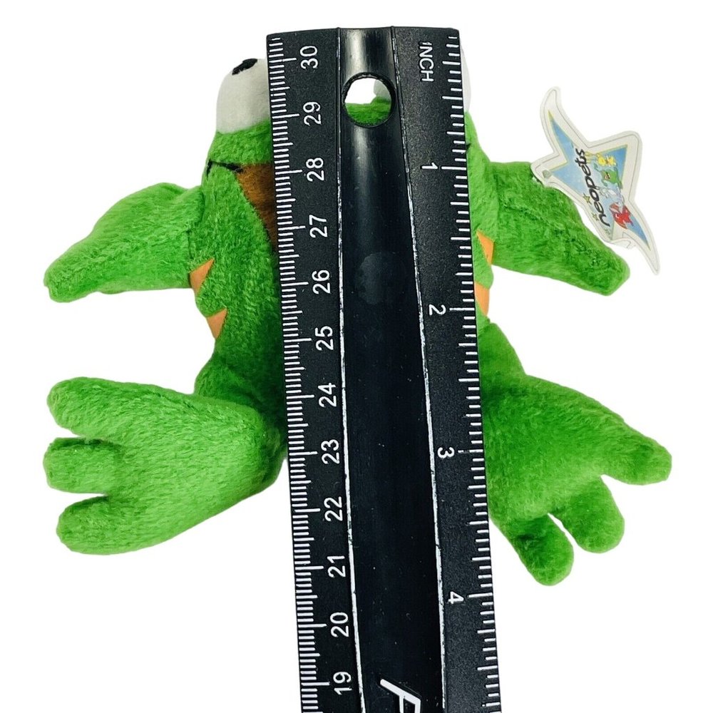 Neopets Green Quiggle Frog McDonalds Mini Promo Plush Stuffed Toy 4" Vintage - Picture 6 of 7